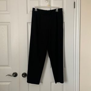Black, Relaxed-fit Slacks